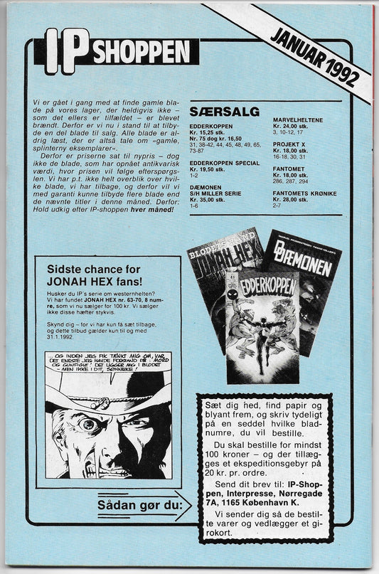 edderkoppen 88a back cover