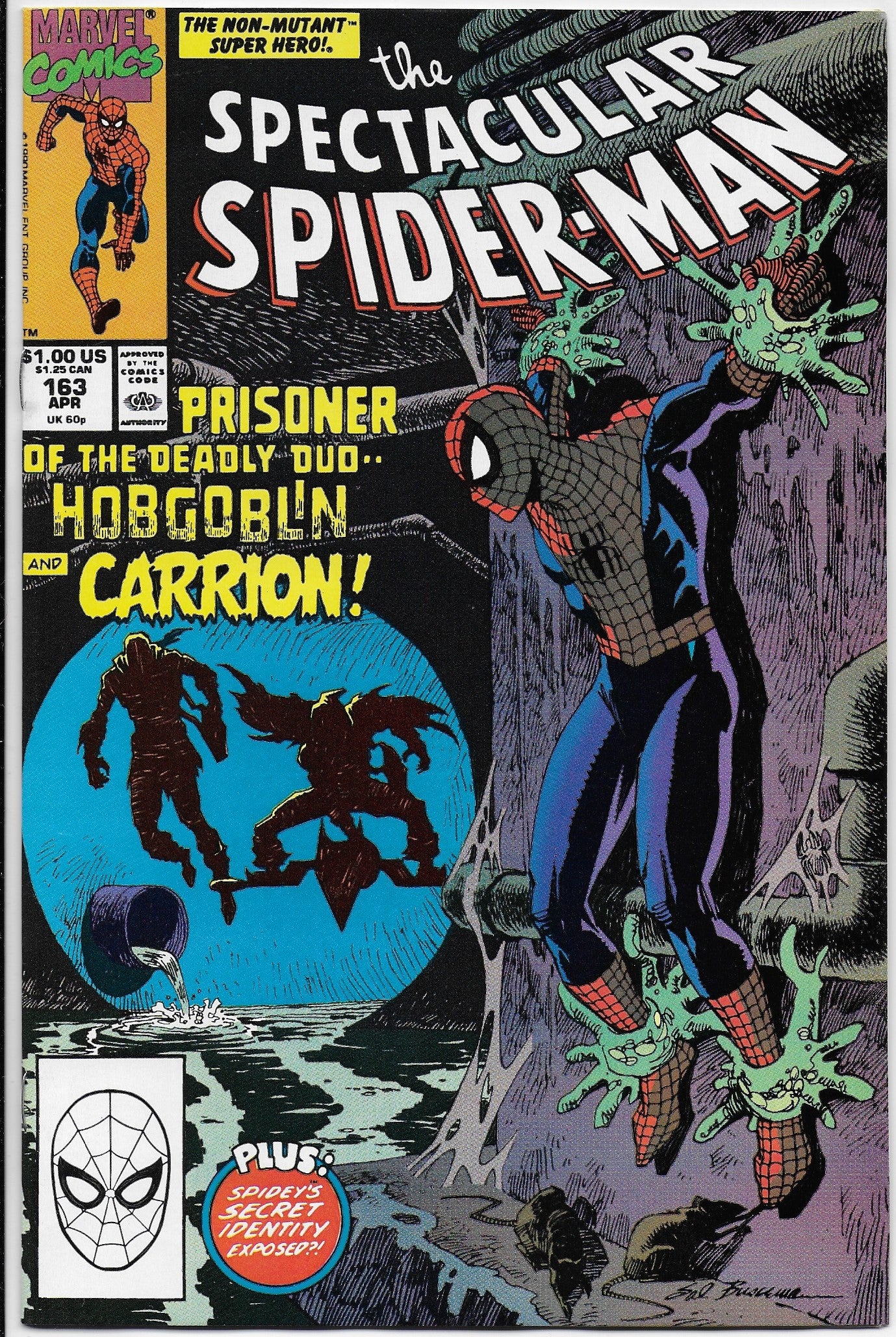 spectacular spider-man 163