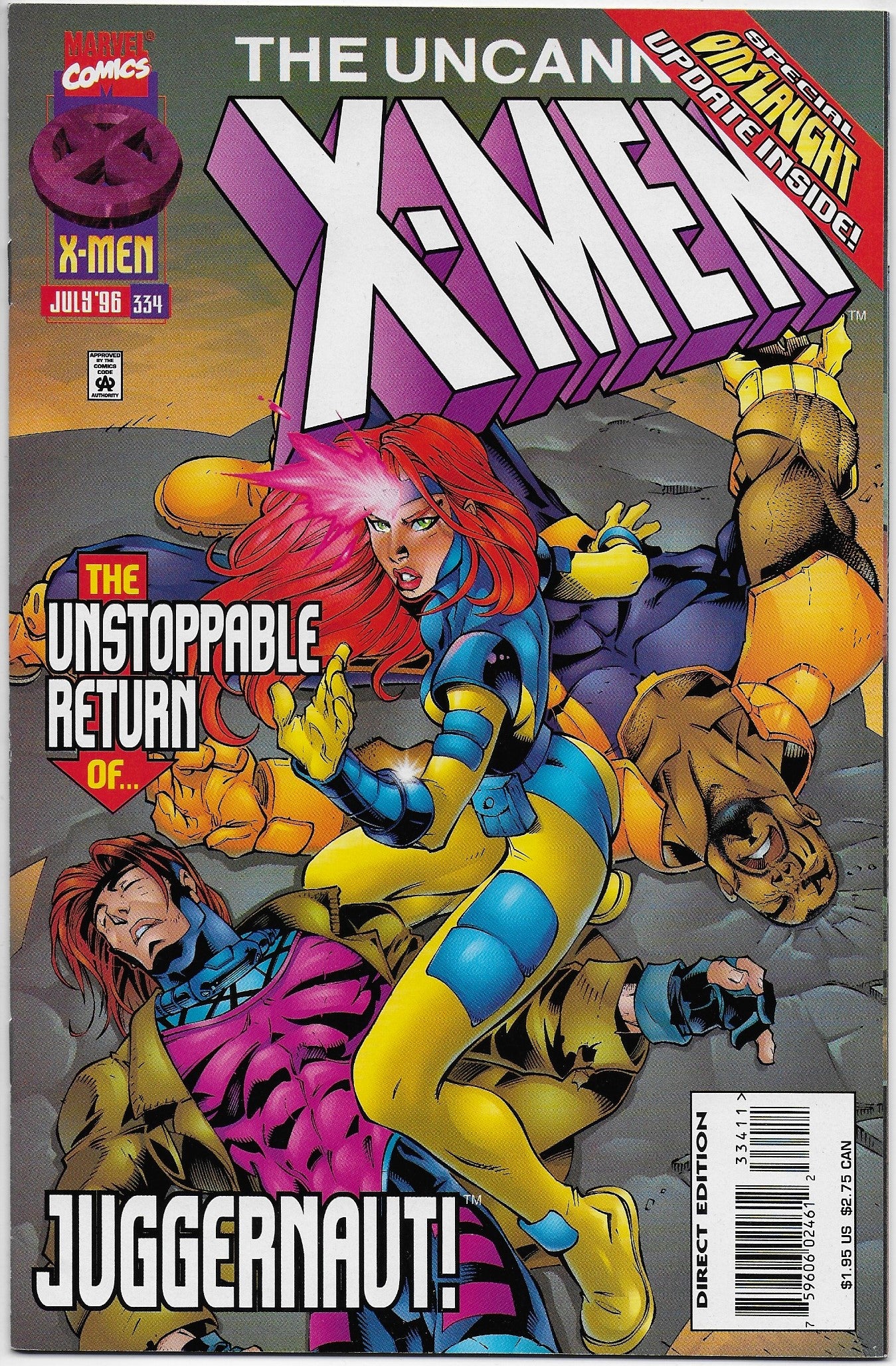 uncanny x-men 334