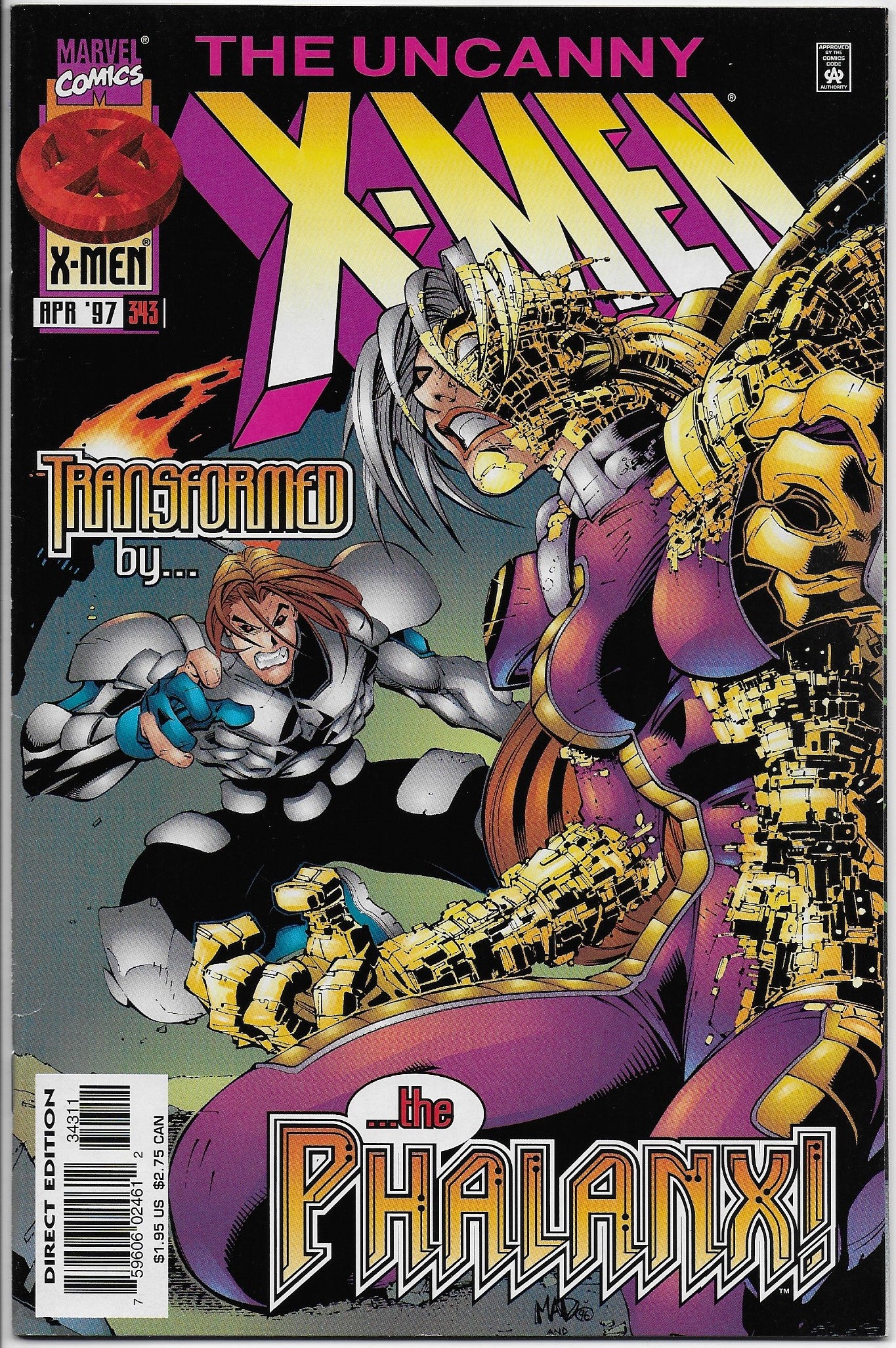 uncanny x-men 343