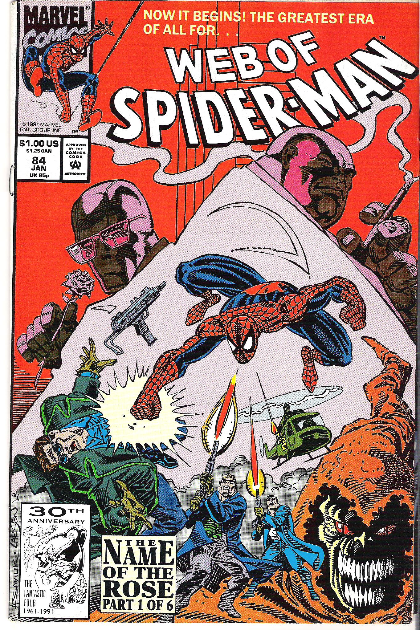 web of spider-man 84