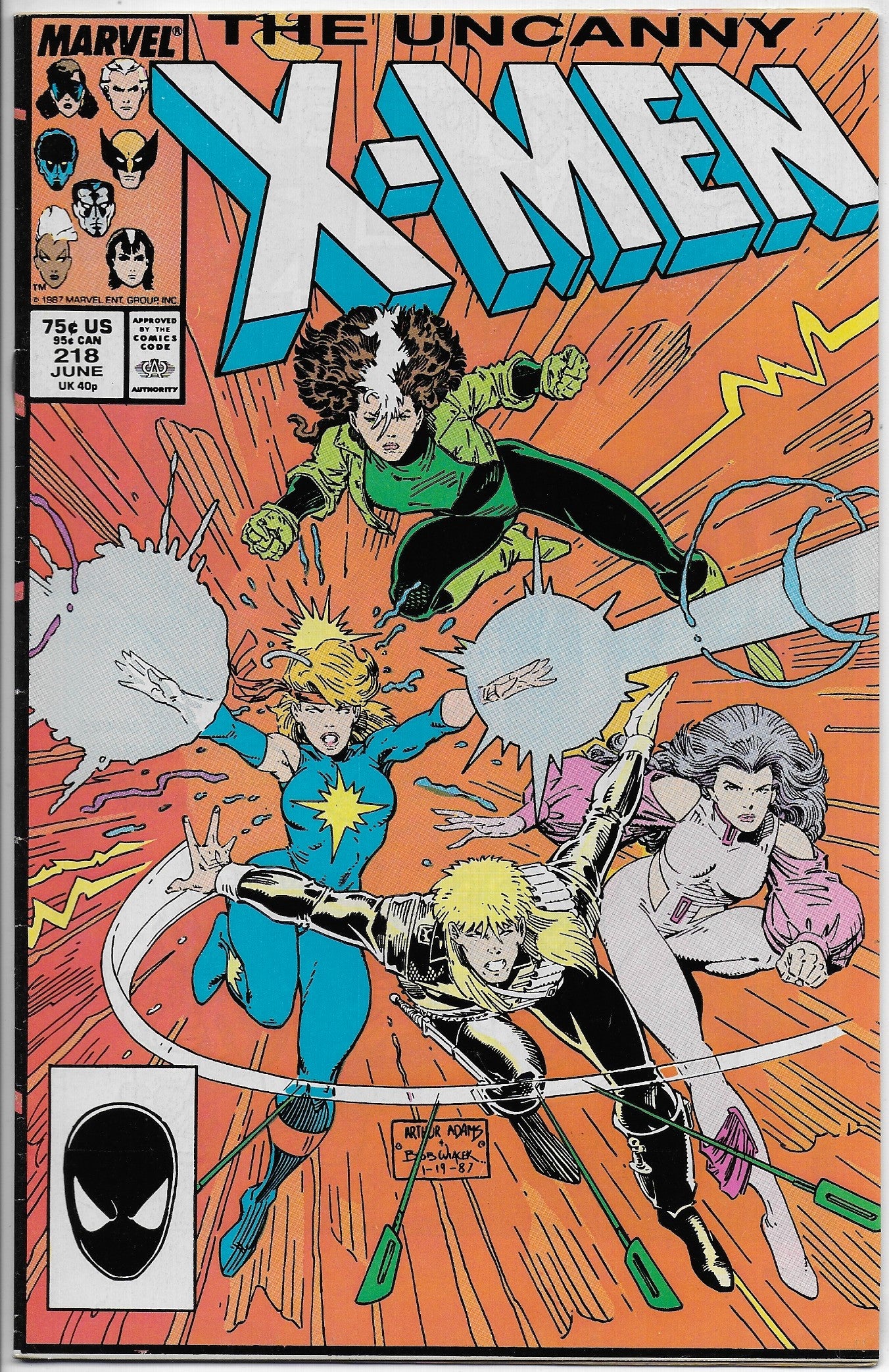 uncanny x-men 218