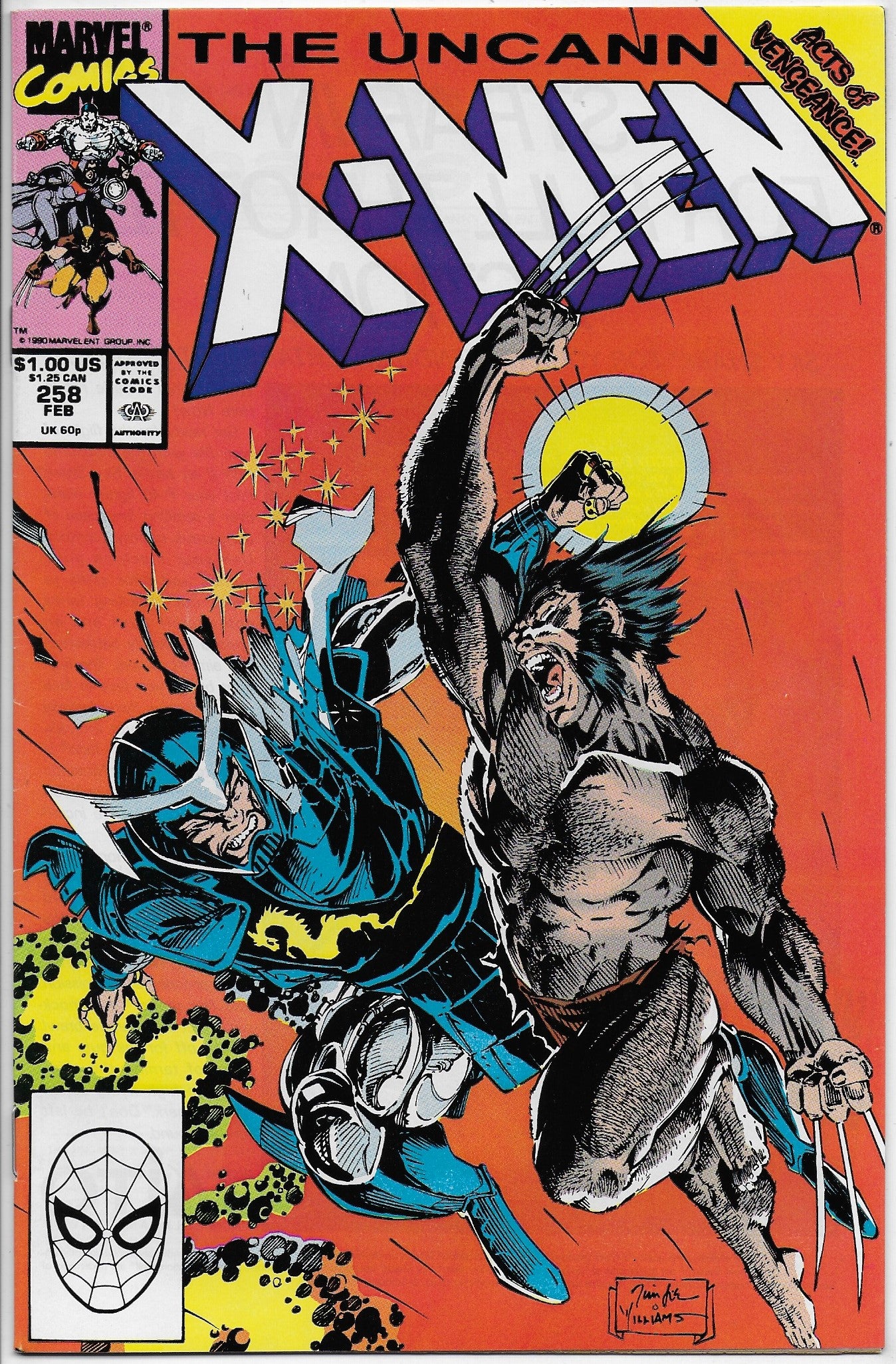 uncanny x-men 258