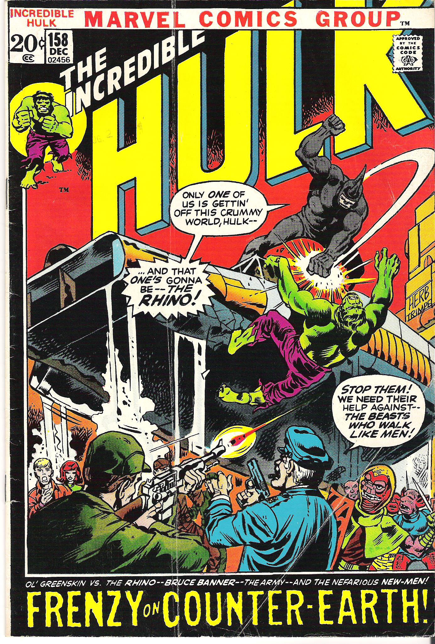 incredible hulk 158