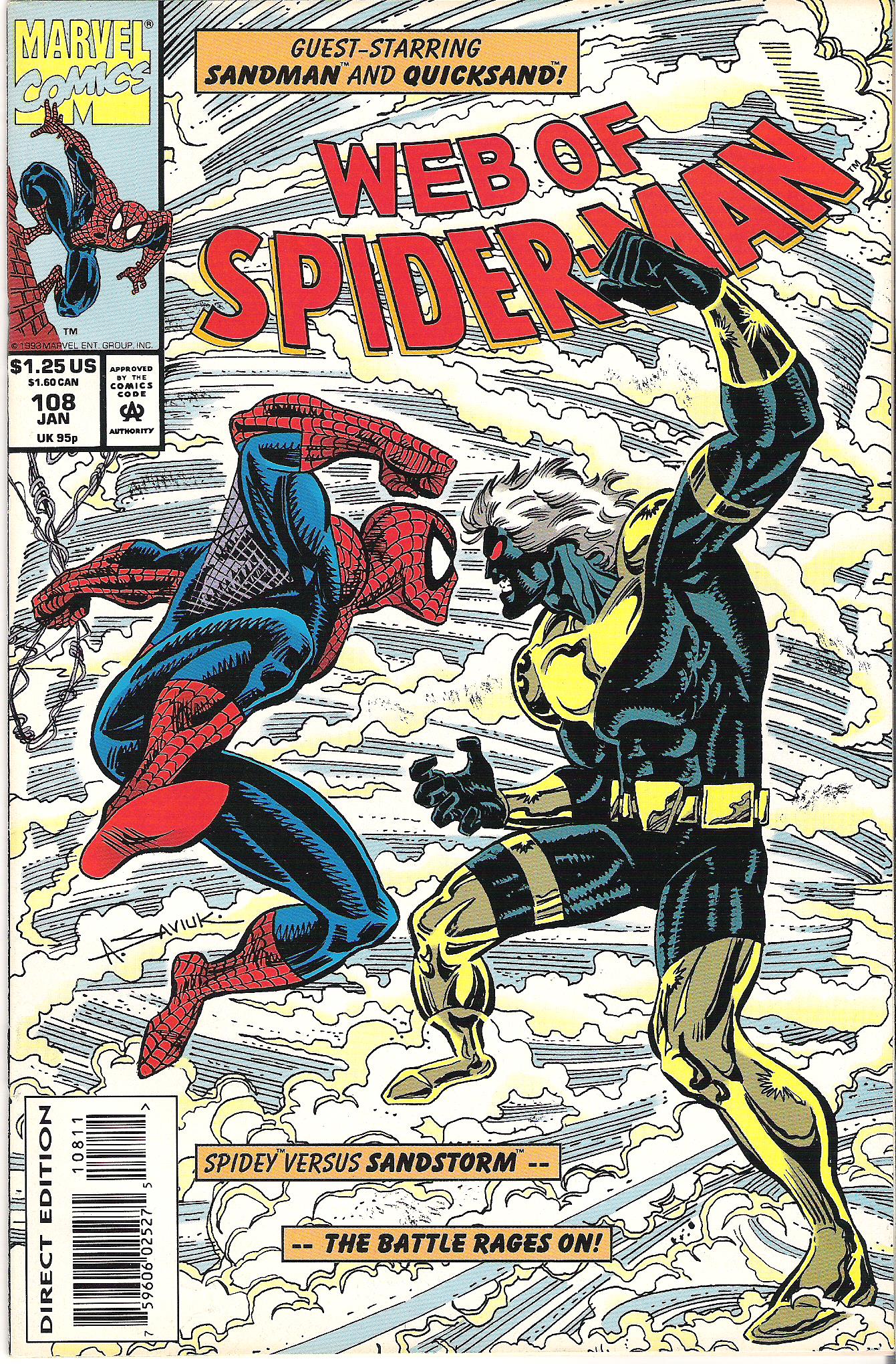 web of spider-man 108