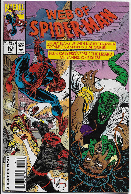 web of spider-man 109