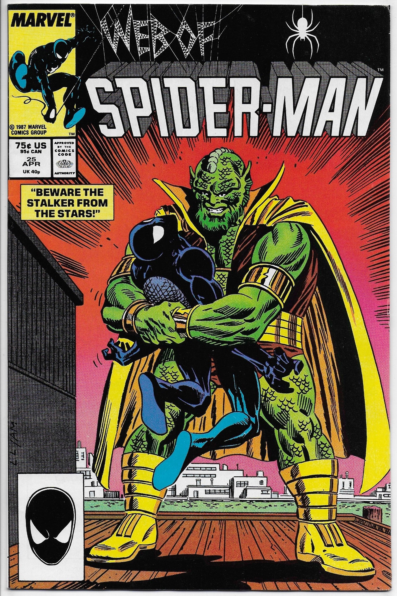 web of spider-man 25