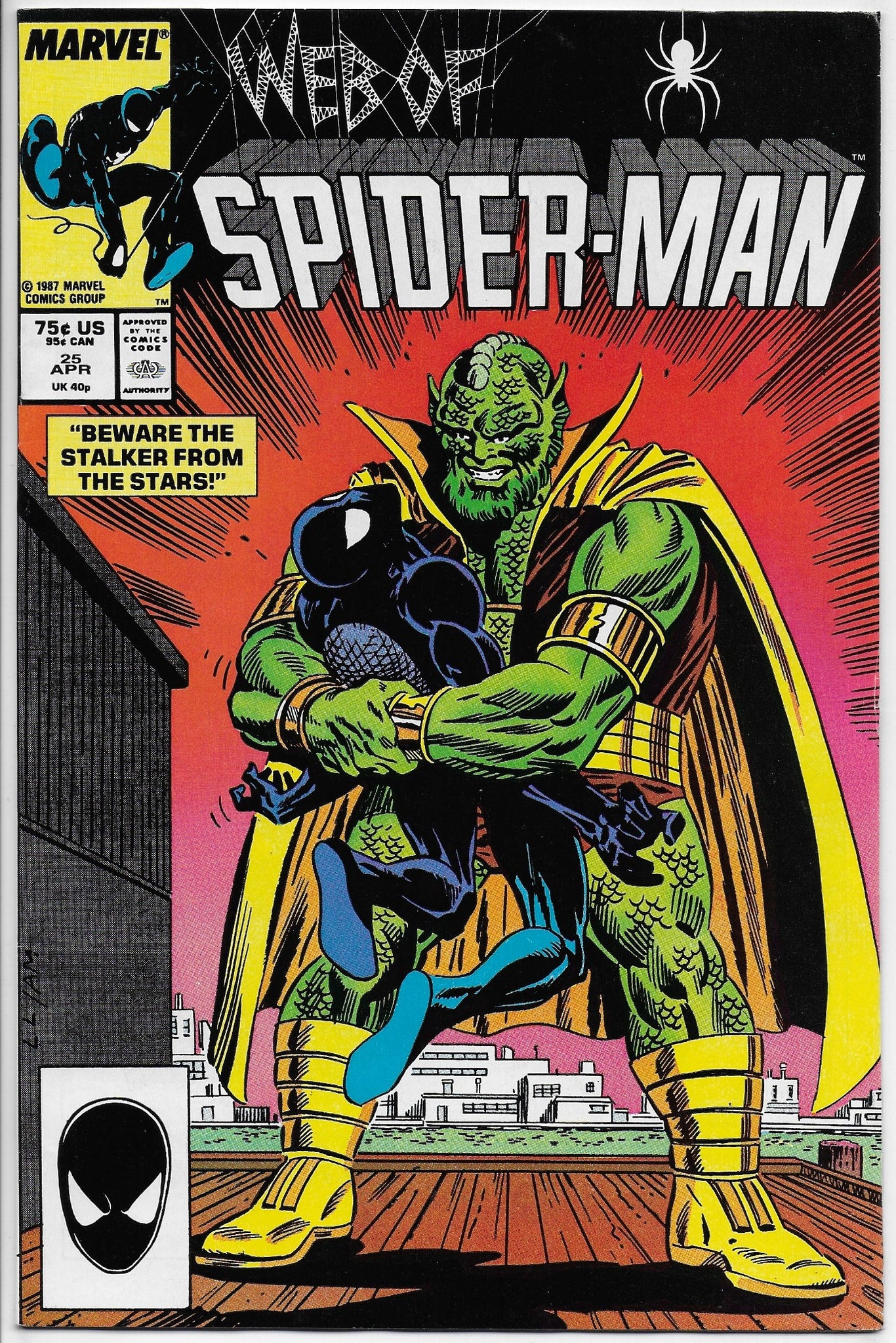 web of spider-man 25