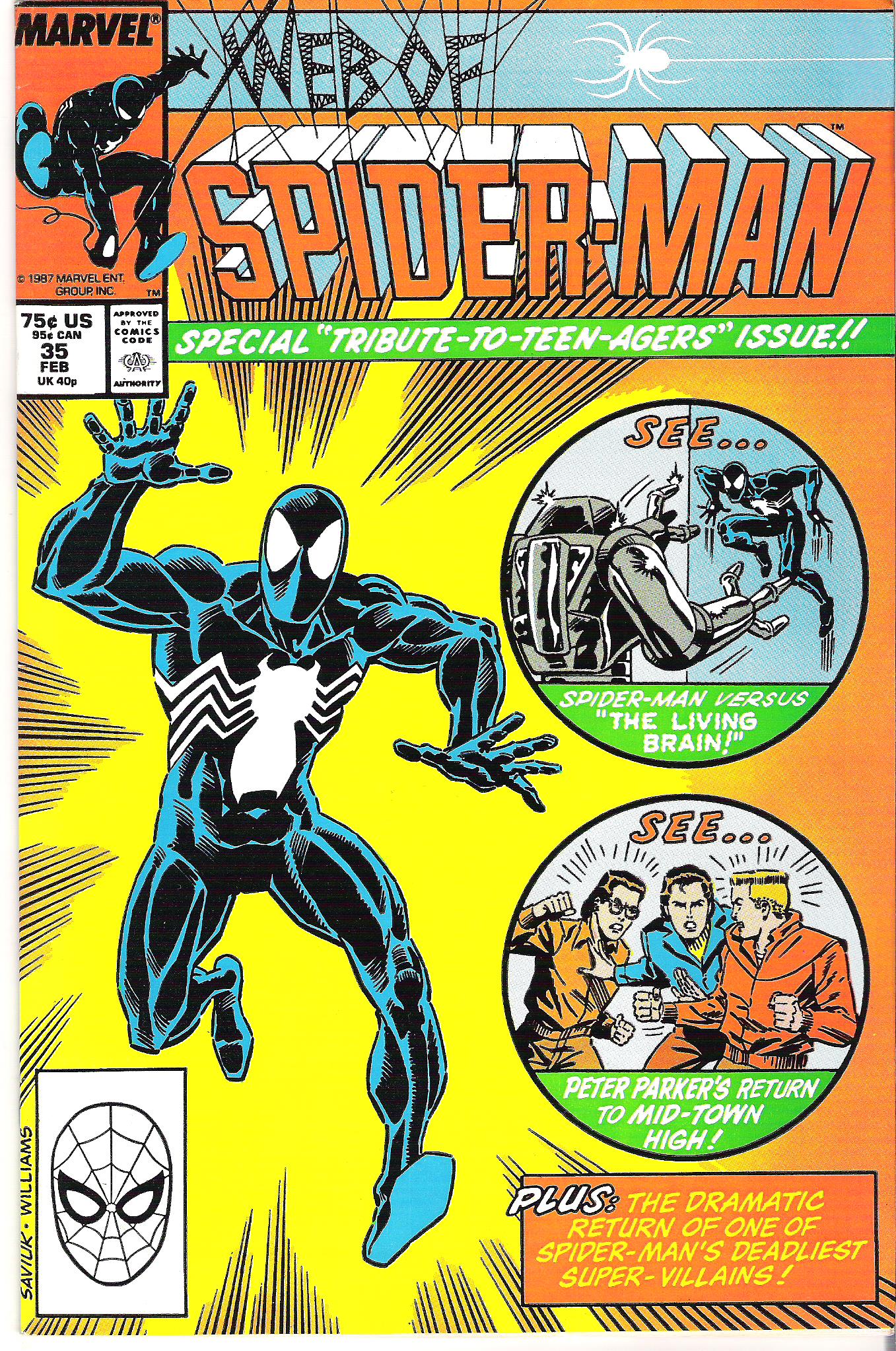web of spider-man 35