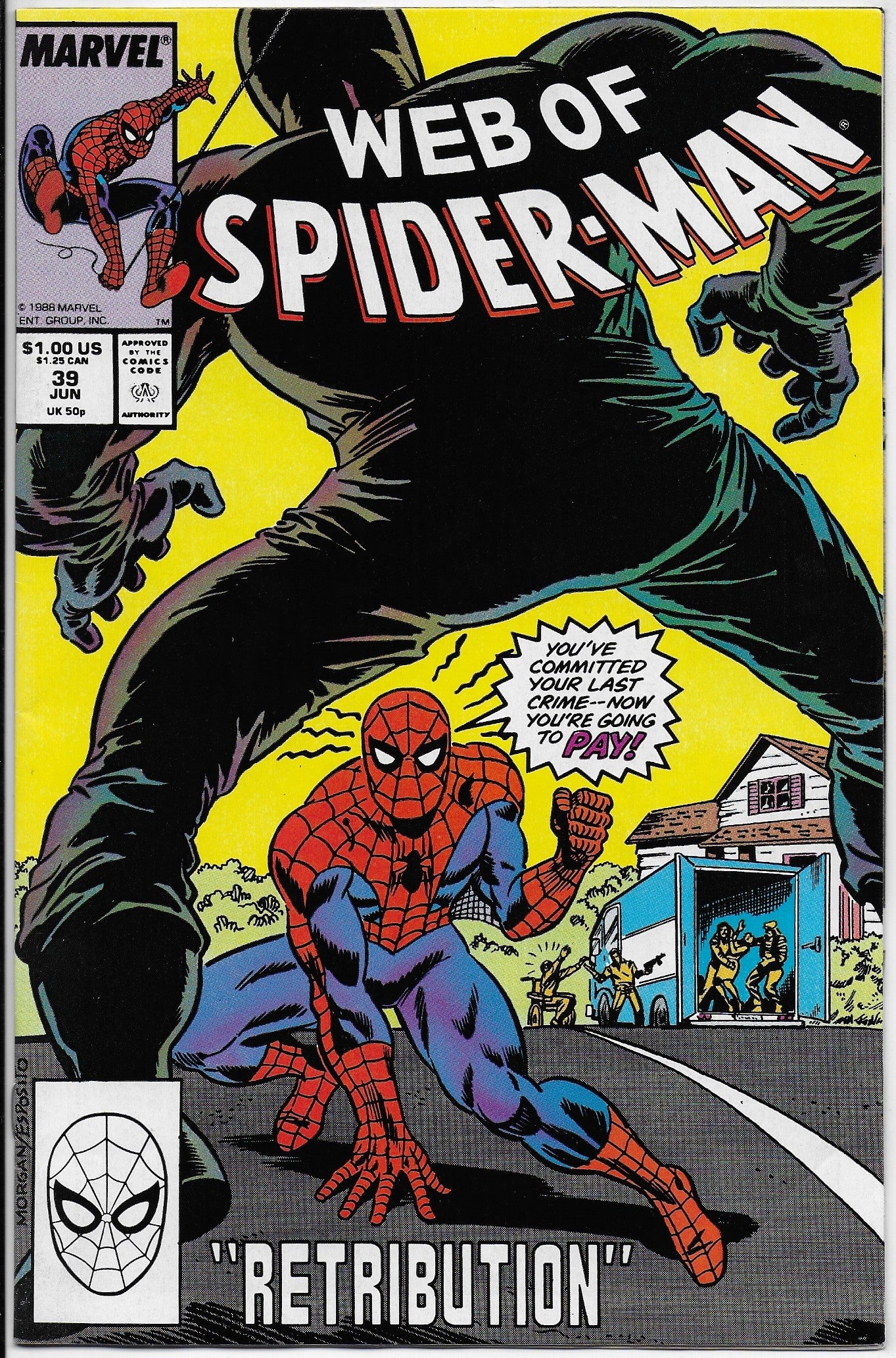 web of spider-man 39