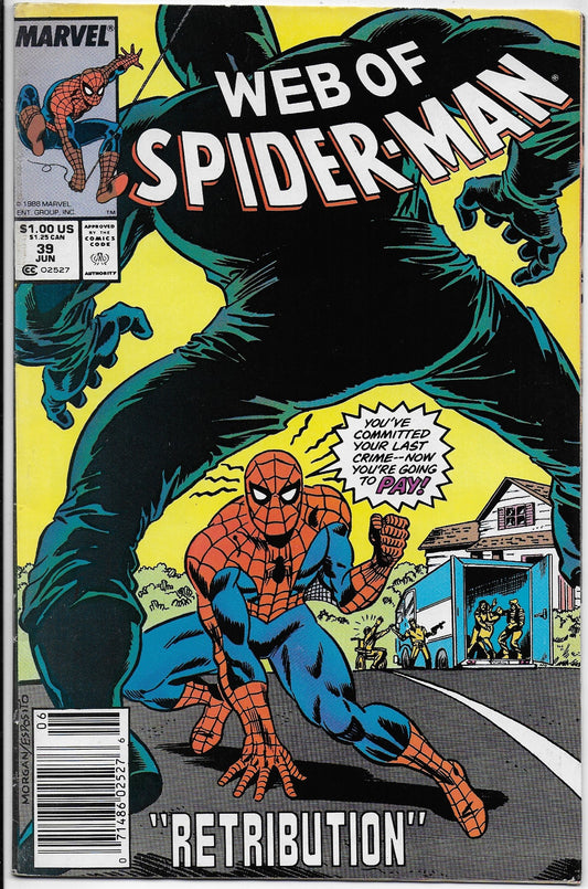 web of spider-man 39