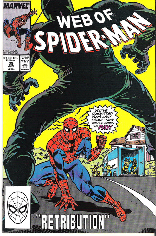 web of spider-man 39