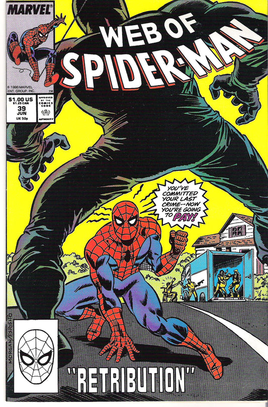 web of spider-man 39