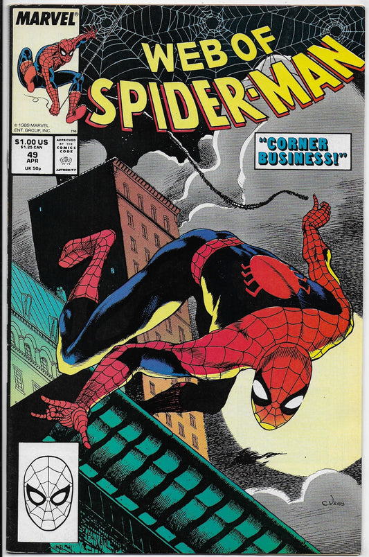 web of spider-man 49