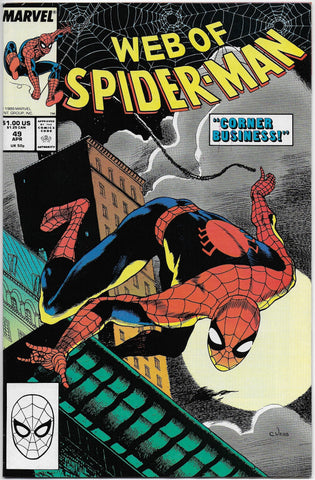 web of spider-man 49