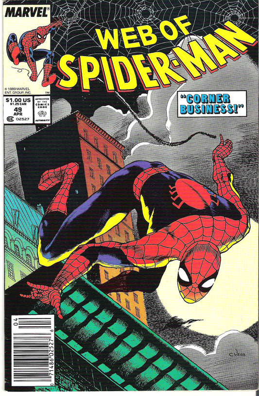 web of spider-man 49