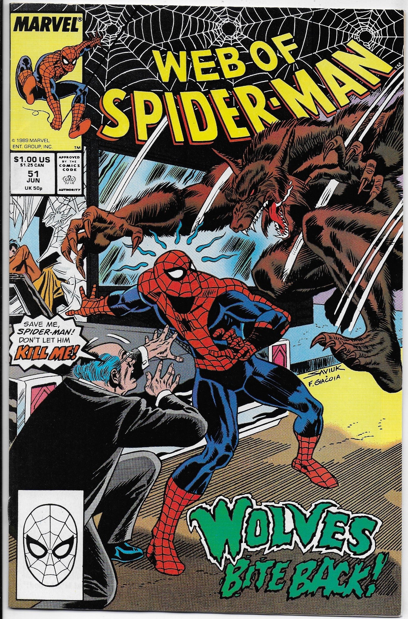 web of spider-man 51