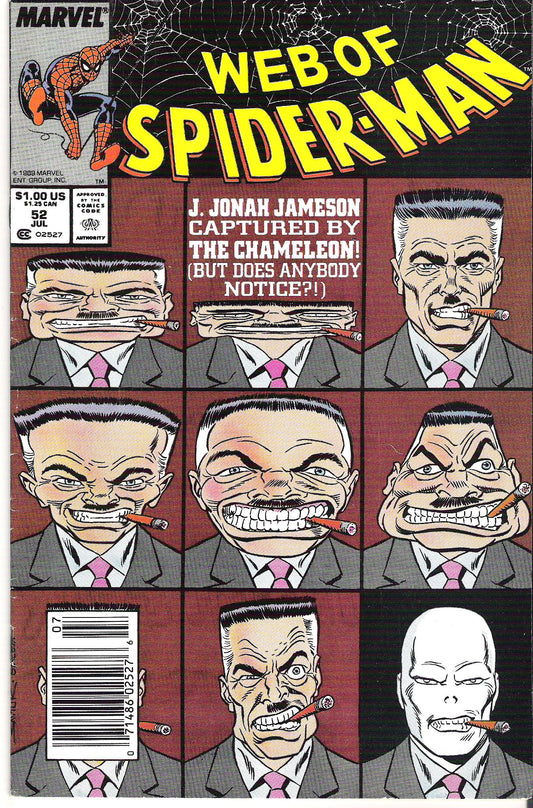 web of spider-man 52