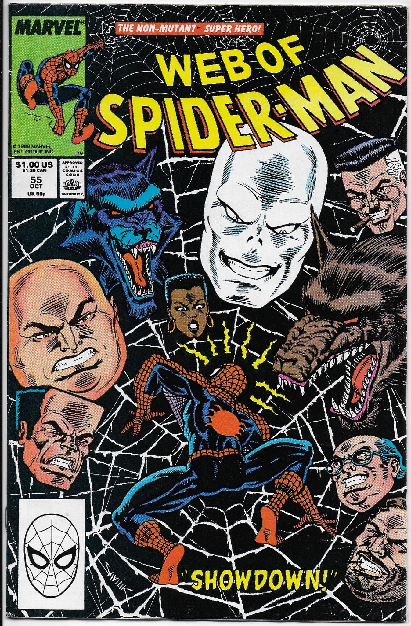 web of spider-man 55