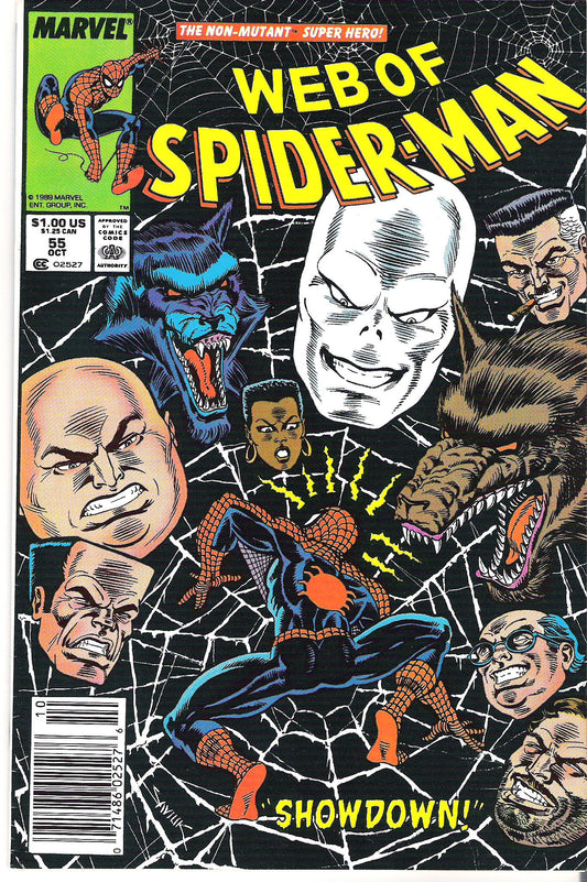 web of spider-man 55