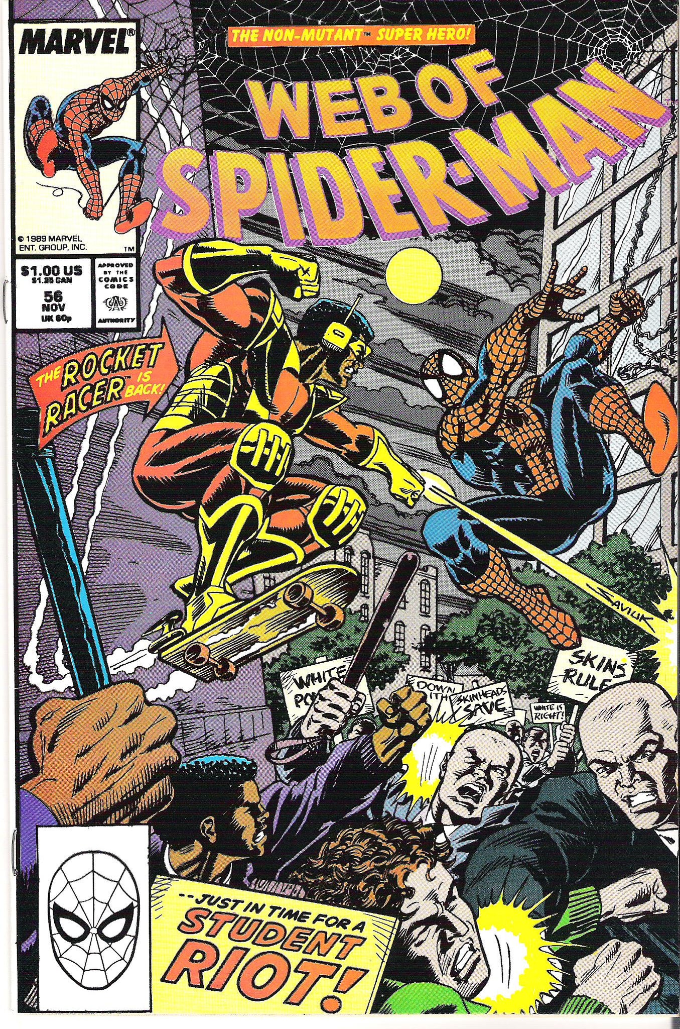 web of spider-man 56