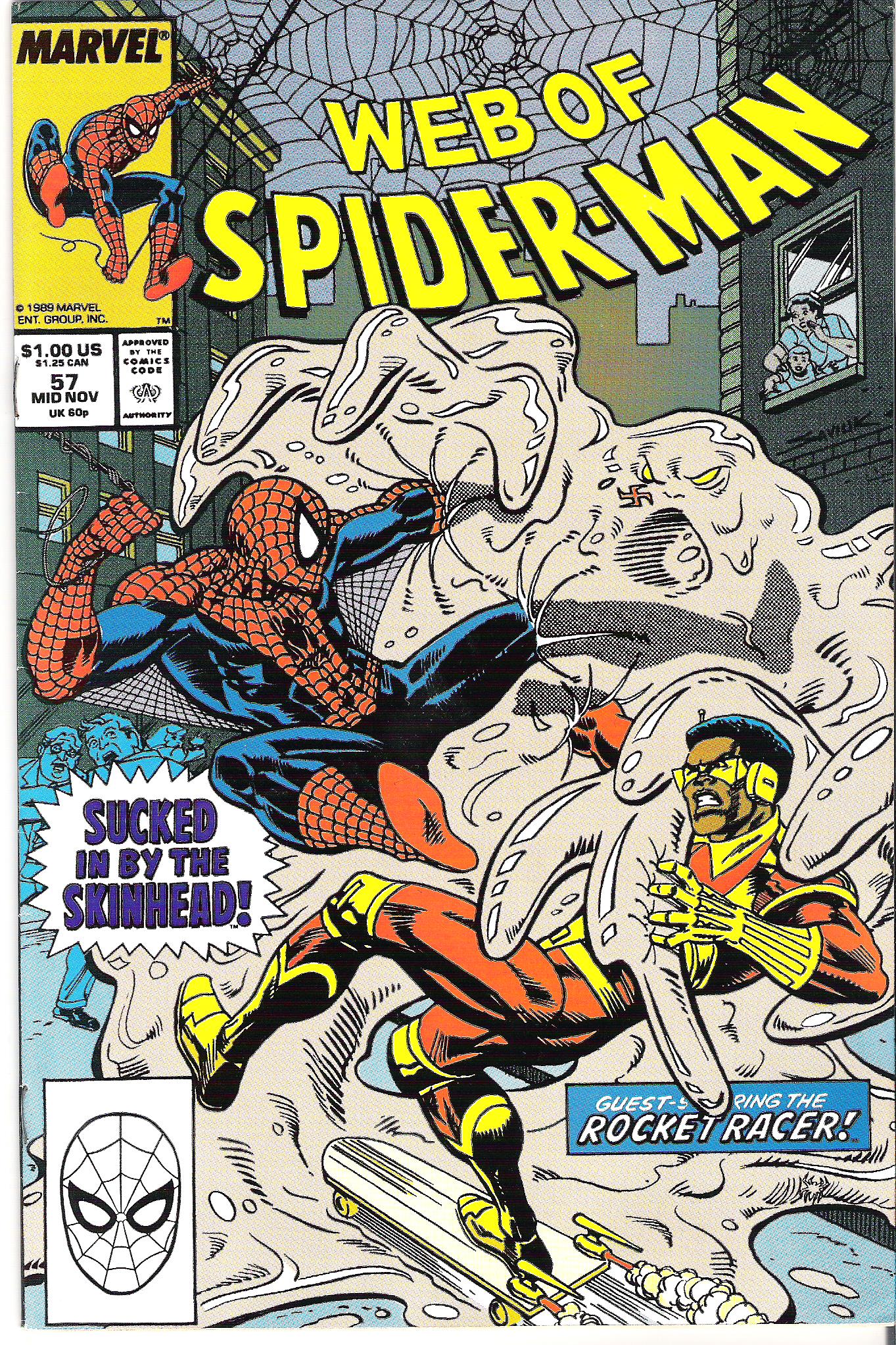 web of spider-man 57