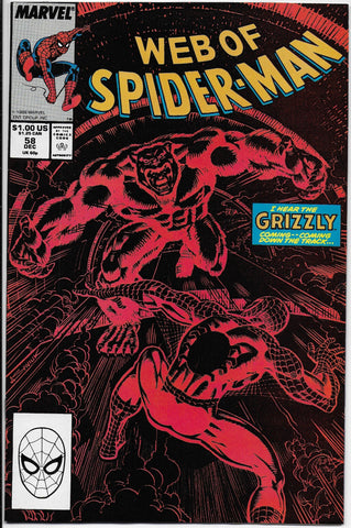 web of spider-man 58