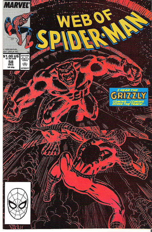 web of spider-man 58