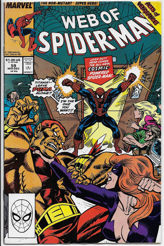 web of spider-man 59