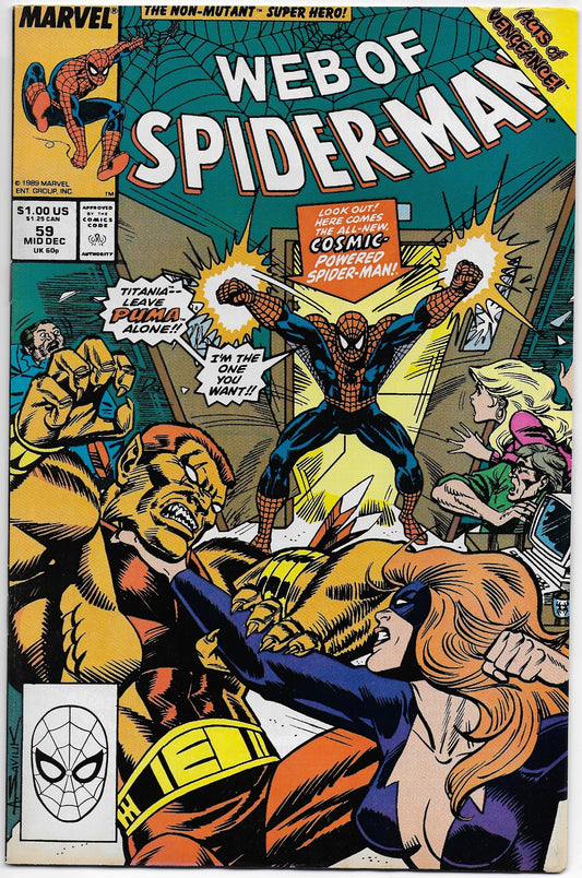 web of spider-man 59