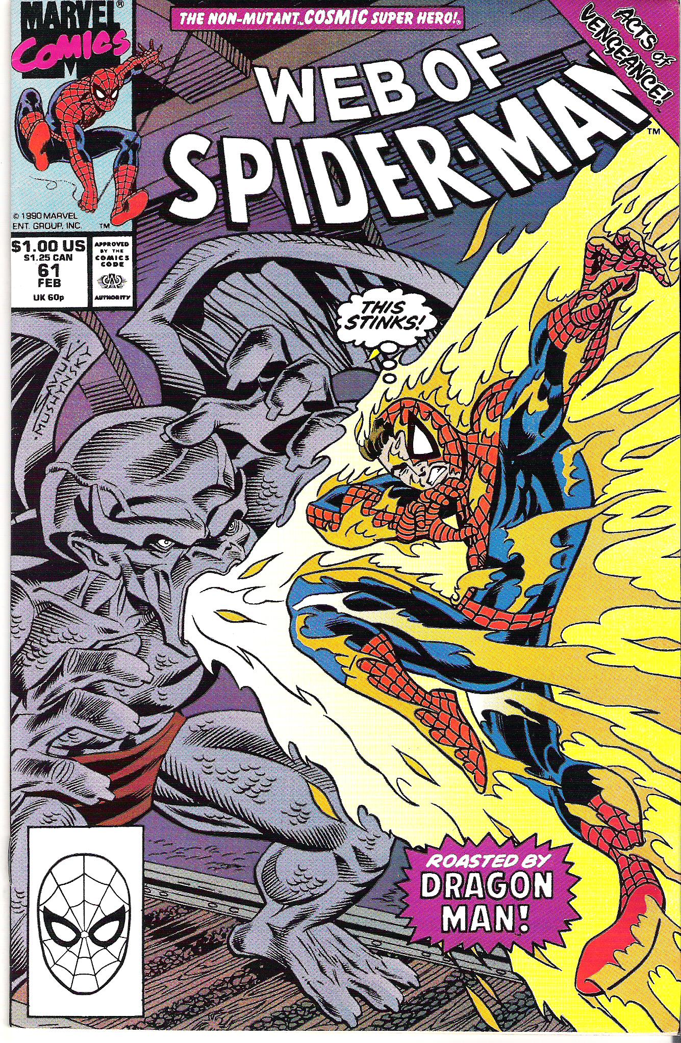 web of spider-man 61
