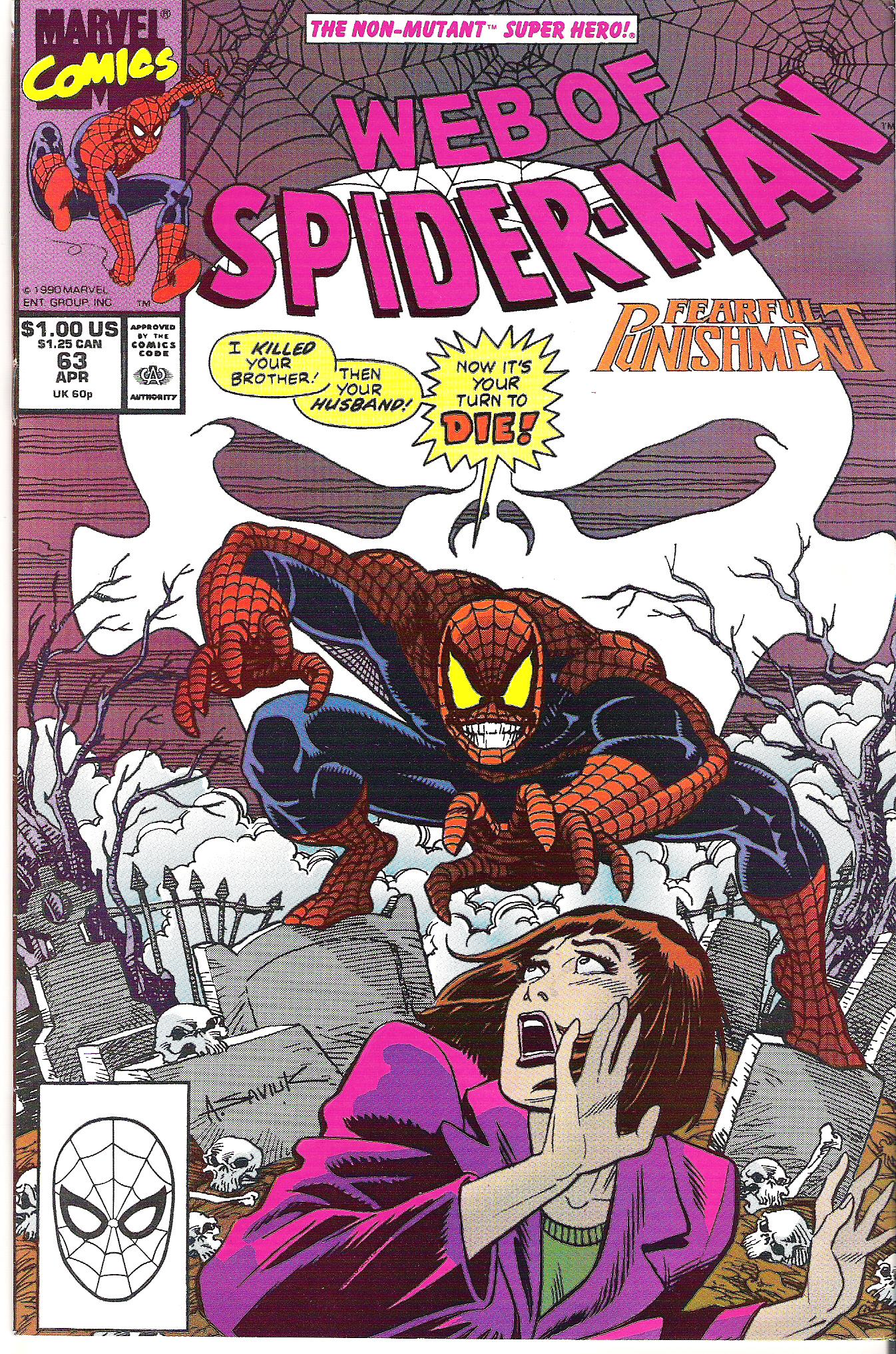 web of spider-man 63