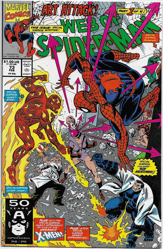 web of spider-man 73