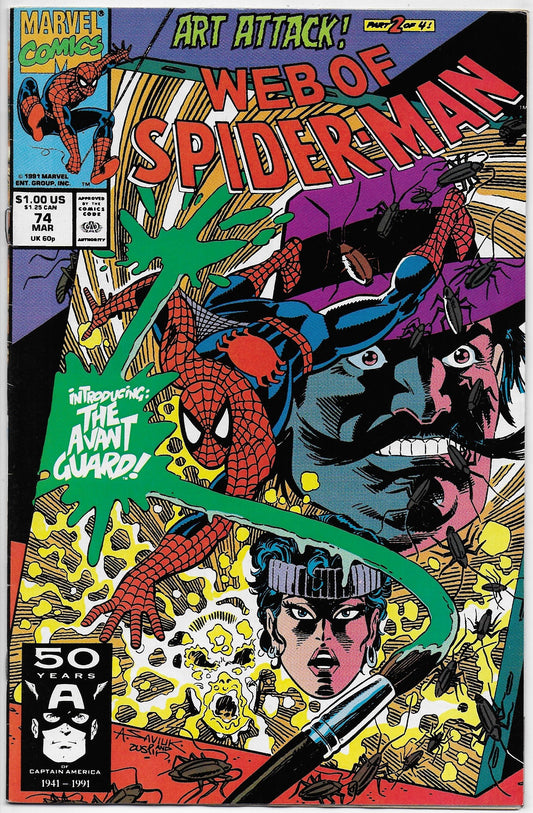 web of spider-man 74