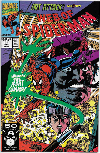 web of spider-man 74