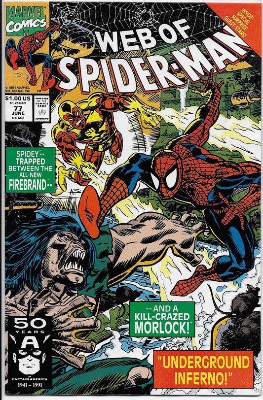web of spider-man 77