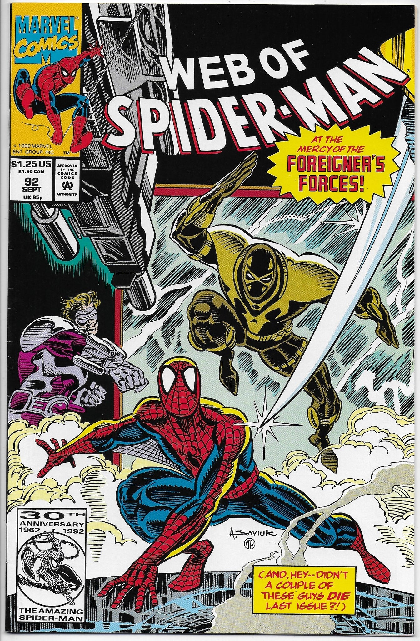 Web of Spider-Man 92 (1992)